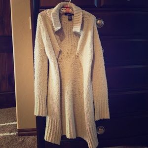 Chunky knit sweater duster